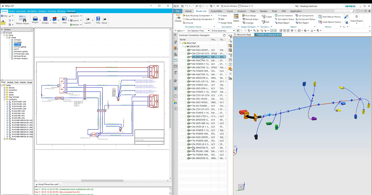Wiring and harness design Siemens Digital Industries Software